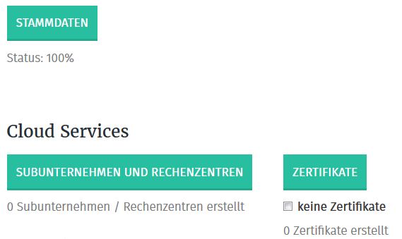 Cloud Service Subunternehmen/Rechenzentren und Zertifikate