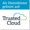 Grafikelementes „Als Dienstleister gelistet auf: Trusted Cloud“ (für Cloud-Dienstleister)